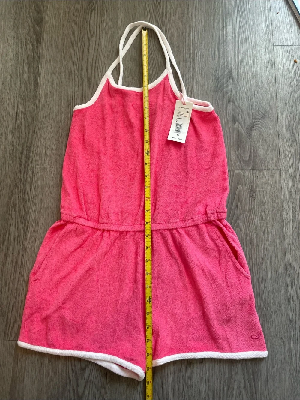 NWT girls vineyard vines terry towel romper